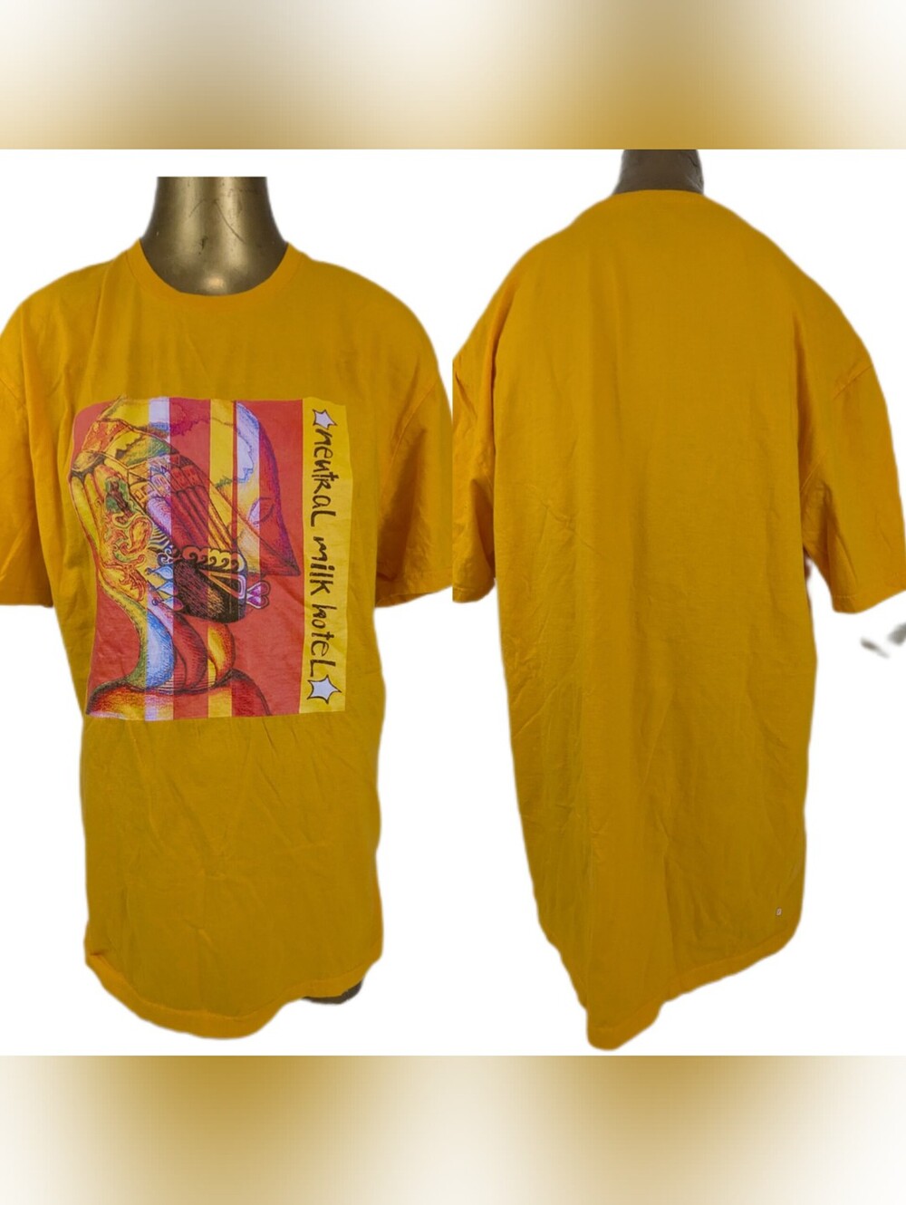 Neutral Milk Hotel Yellow Graphic Tee